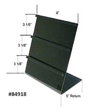 Easel Display for Fashion Jewelry Black Acrylic L shaped Display #84918 - Bella Fashion Wholesale