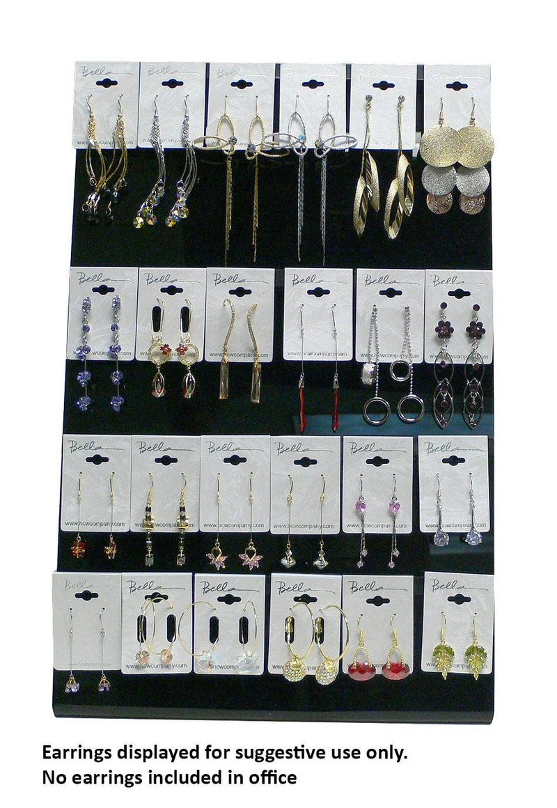 Easel Display for Fashion Jewelry Black Acrylic L shaped Display